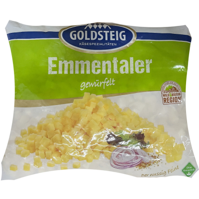 Emmentaler gewürfelt 8x8mm