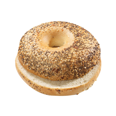 Bagel Everything, geschnitten