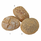 Bio Brotsortiment, 3-fach sort